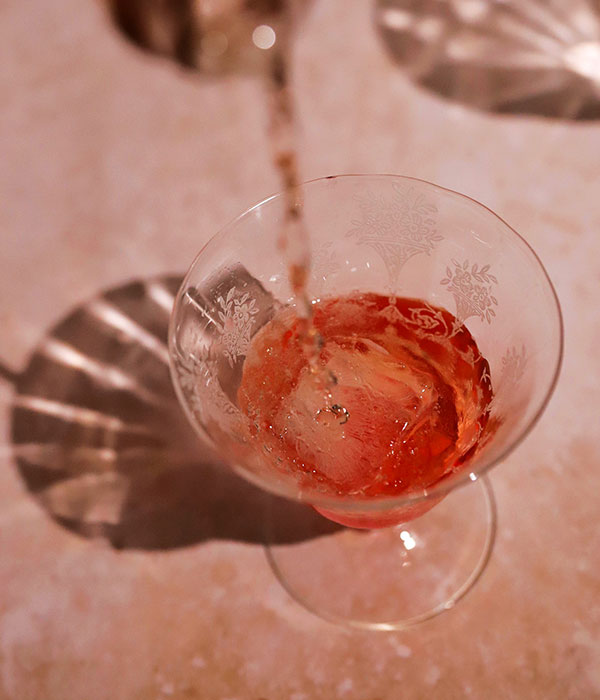 Strawberry Rosé Elderflower Spritz