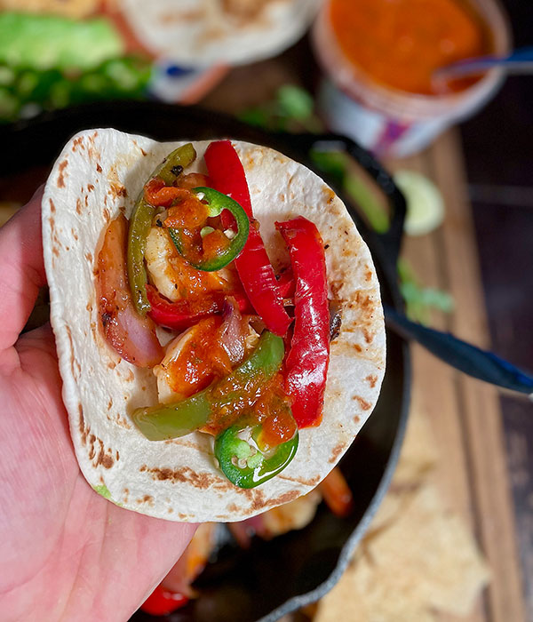 Zesty Shrimp Fajitas
