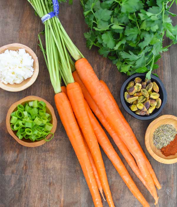 Roasted Carrots with Pistachios