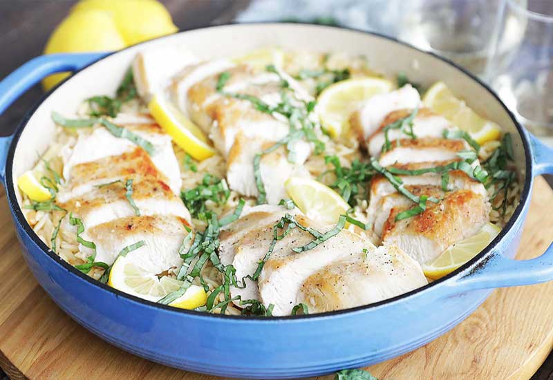 Chicken and Lemon Orzo