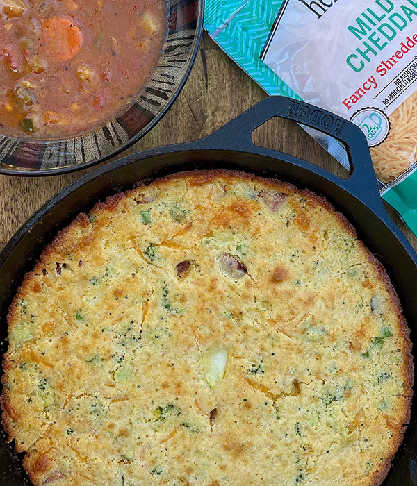 Ham & Broccoli Cornbread