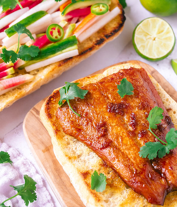 Salmon Bahn Mi Sandwich