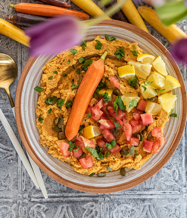 Spicy Roasted Carrot Dip