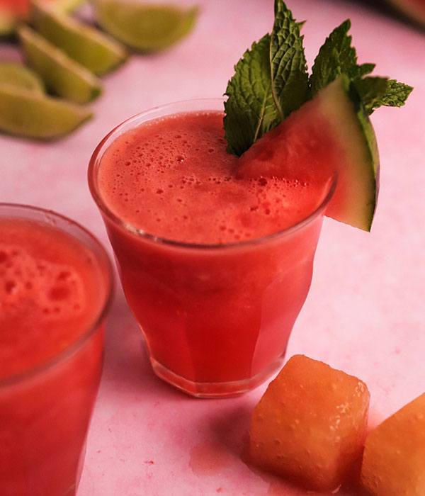 Watermelon & Lime Kombucha Slushie