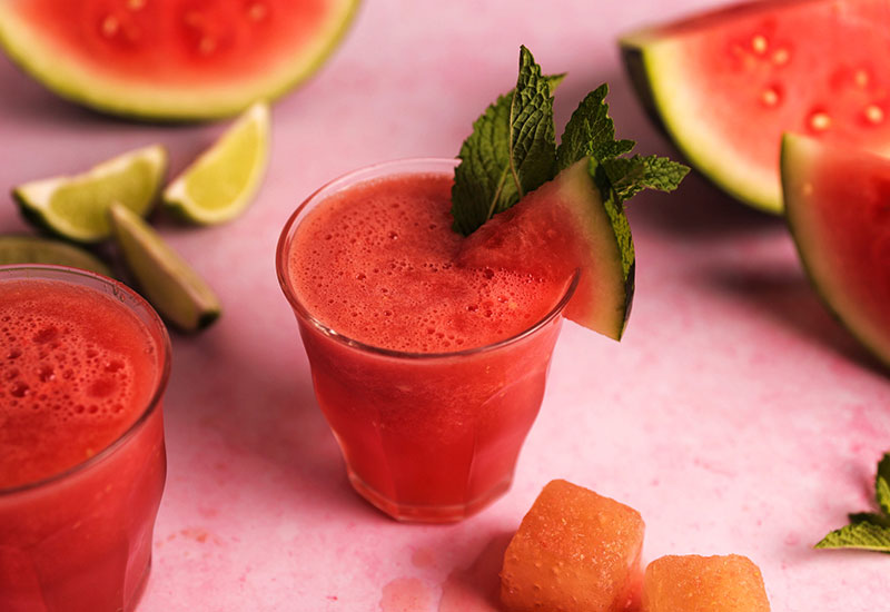 Watermelon & Lime Kombucha Slushie