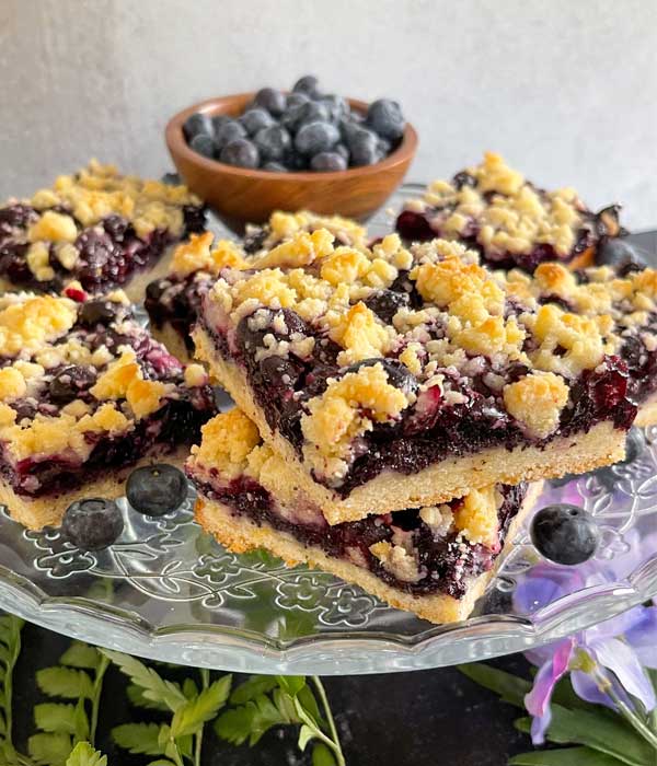 Lemon Poppyseed Blueberry Bars