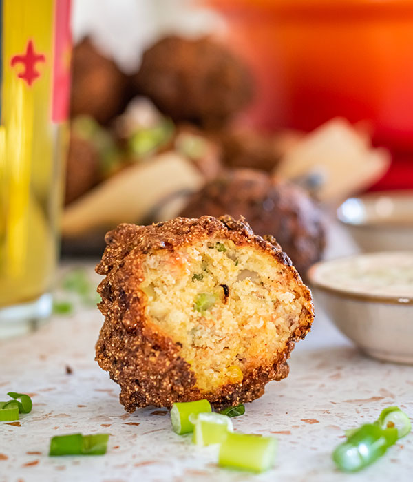 Andouille Stuffed Hush Puppies