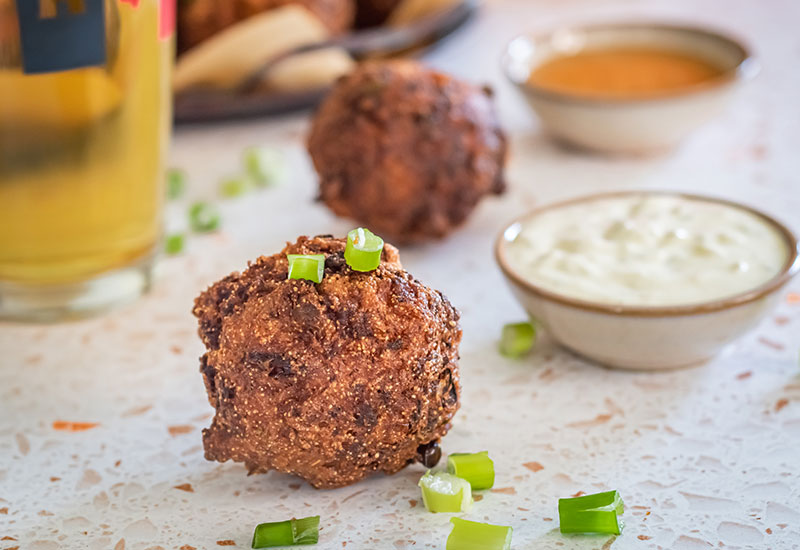 Andouille Stuffed Hush Puppies