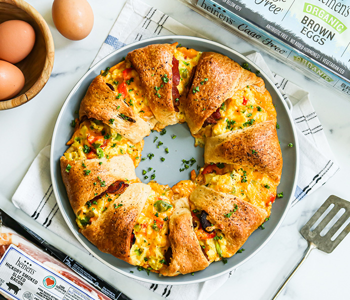 Bacon and Egg Breakfast Ring