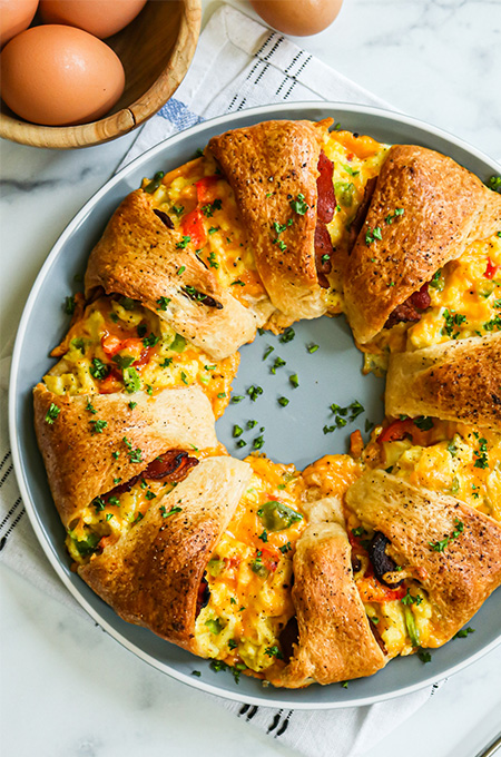 Bacon and Egg Breakfast Ring