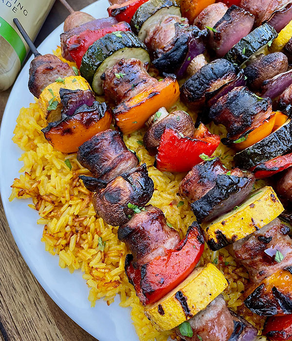 Grilled Brat Kabobs
