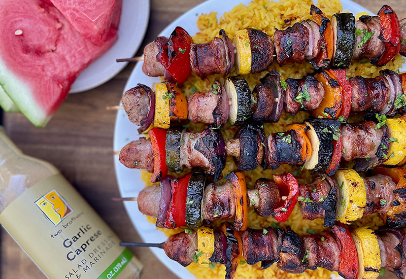 Brat Kabobs