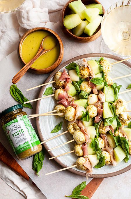 Marinated Mozzerella Skewers