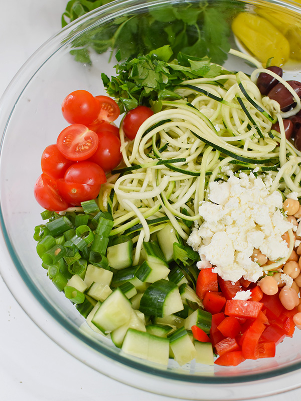 Mediterranean Zucchini Pasta Salad