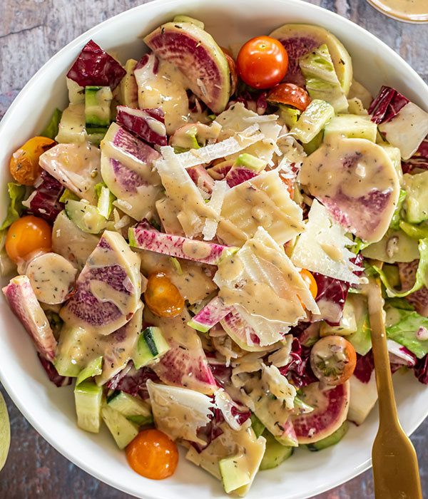 Watermelon Radish Salad