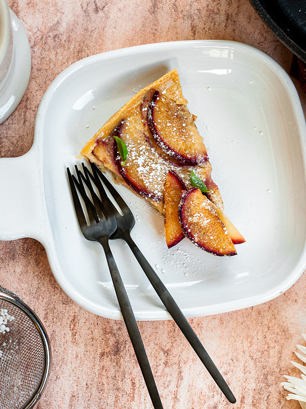 brown sugar plum clafoutis