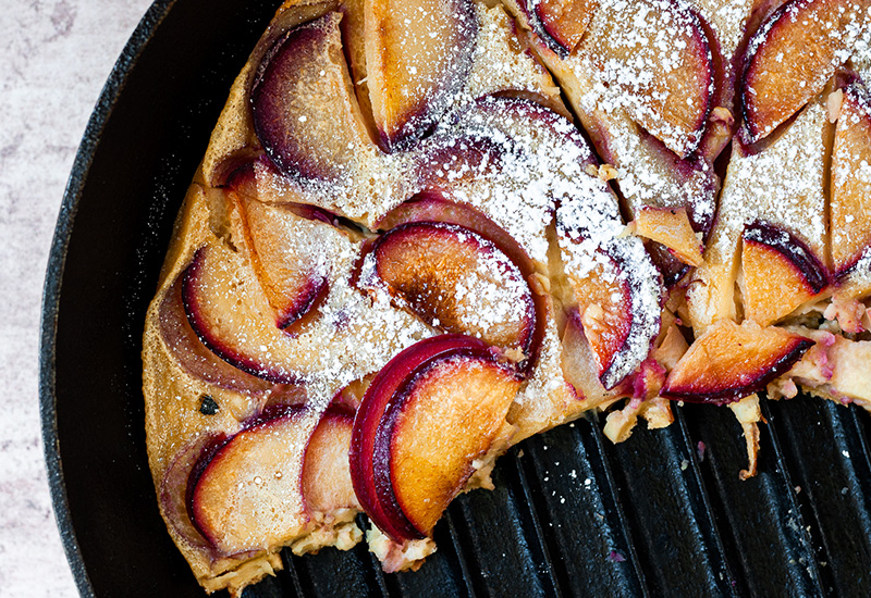 Brown Sugar Plum Clafoutis