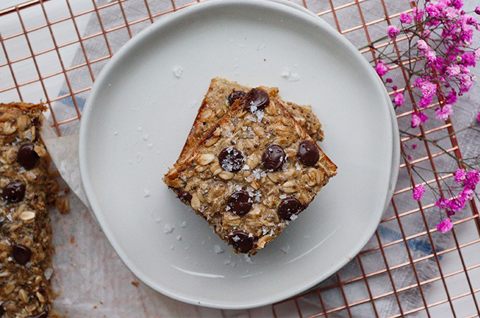 Chocolate Chip Zucchini Oat Bars