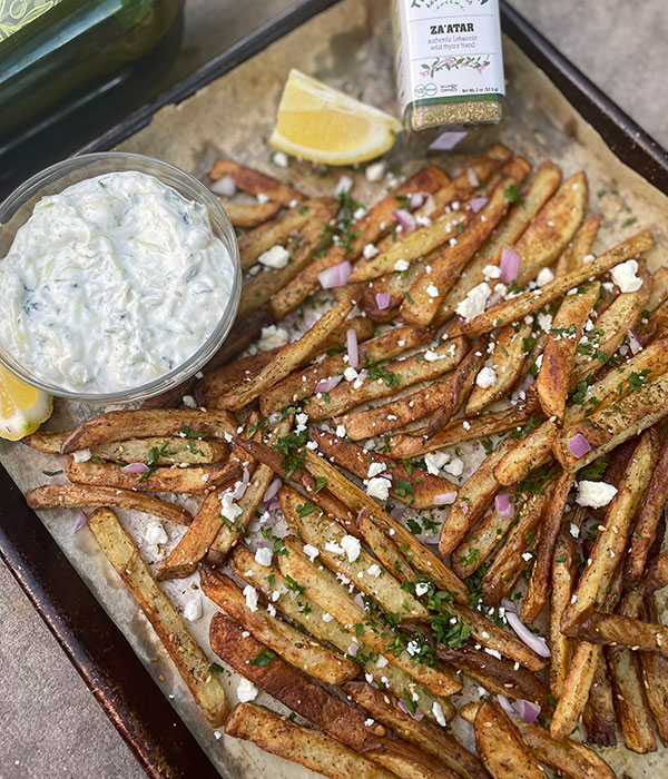 Greek Fries with Tzatziki