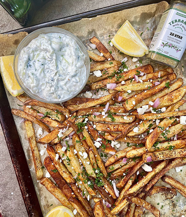 Greek Fries with Tzatziki