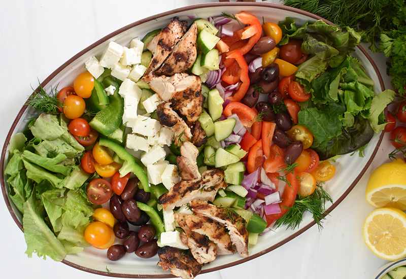 Grilled Chicken Greek Salad