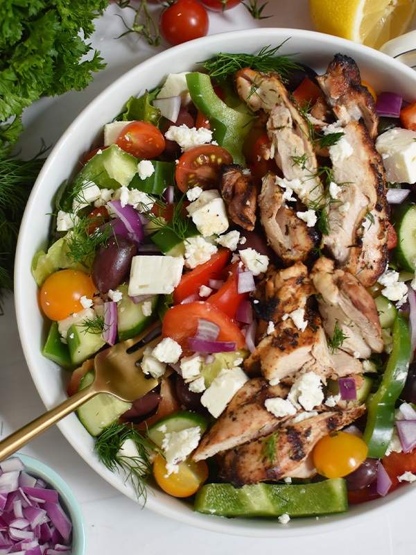 Grilled Chicken Greek Salad