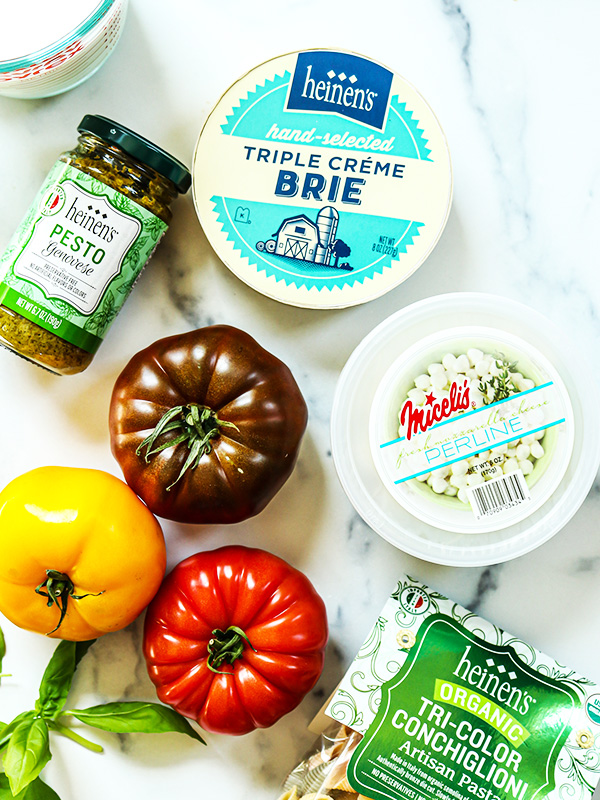 Heinen's one pot caprese mac and cheese