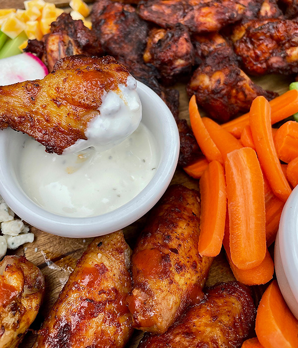 Chicken Wing Charcuterie Board