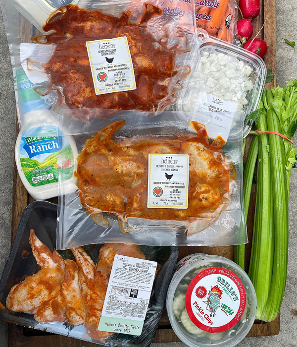 Chicken Wing Charcuterie Board