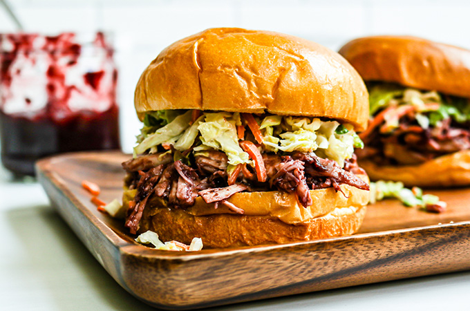 cherry bbq chicken sandwich