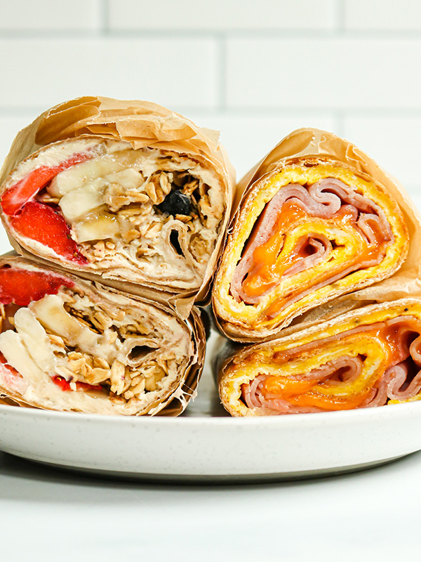 Breakfast Wraps 2 Ways 