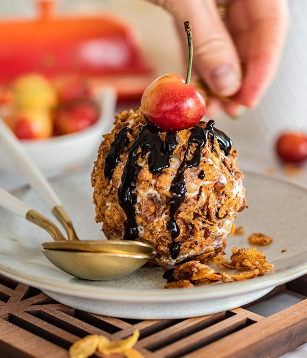 Corn Flaked Ice Cream Balls