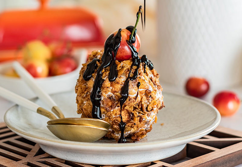 Corn Flaked Ice Cream Balls