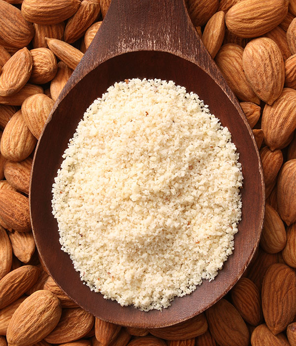 Almond Flour on Spoon