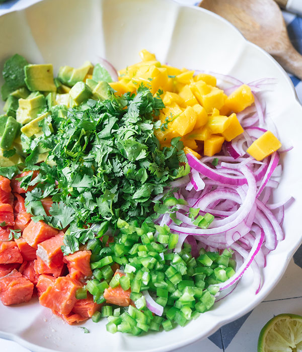 Mango Salmon Ceviche
