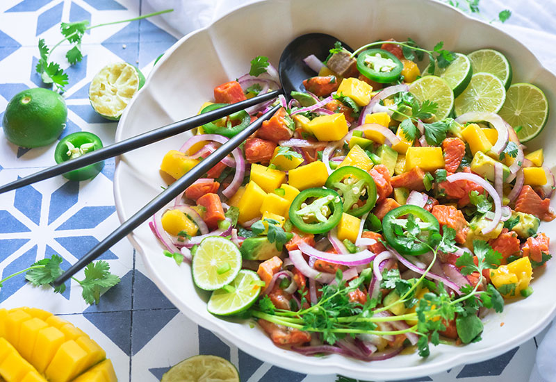Mango Salmon Ceviche