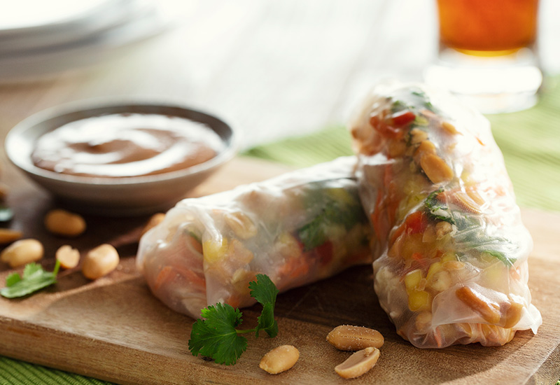 What’s For Dinner?  Mango Chicken Summer Rolls