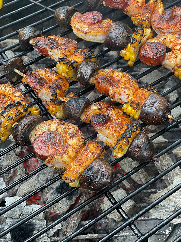 Shrimp Boil Kebabs