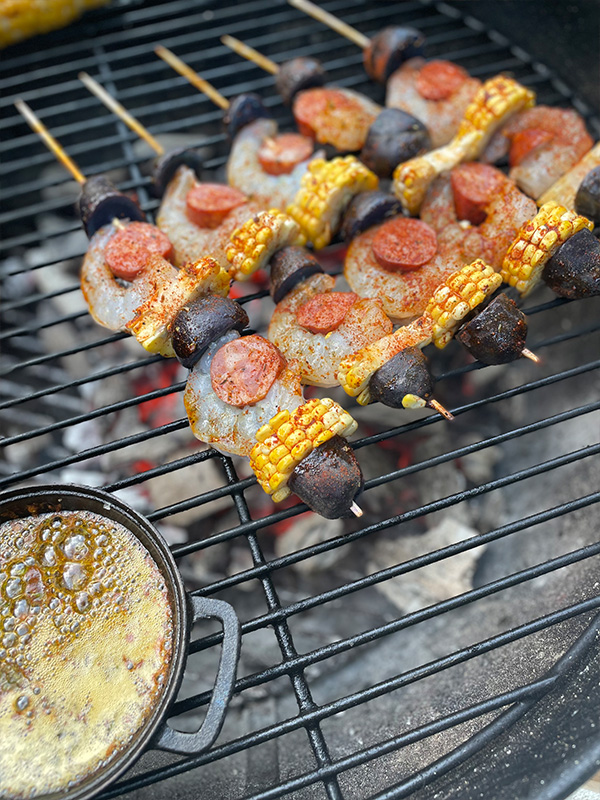 Shrimp Boil Kebabs