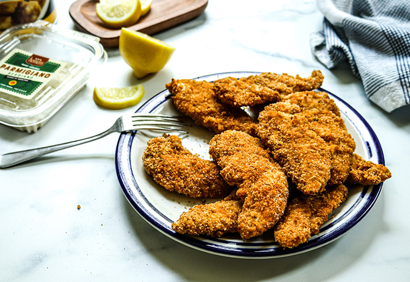 Lemon Parmesan Baked Chicken Tenders