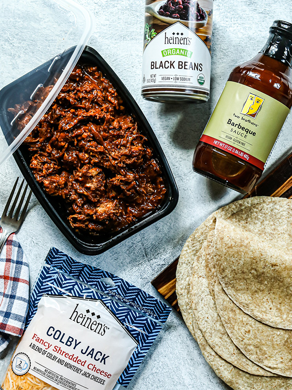 BBQ Pulled Pork Quesadillas