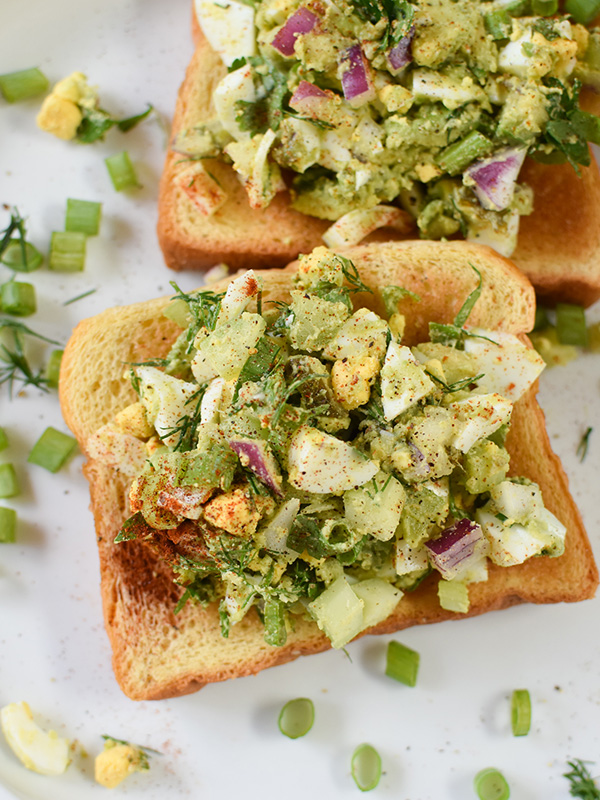 Avocado Egg Salad on Toast