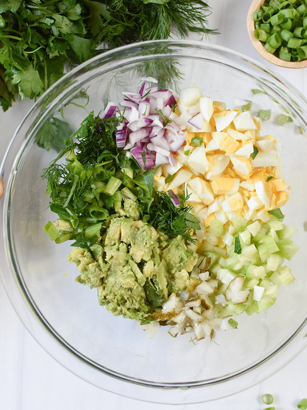 Avocado Egg Salad on Toast