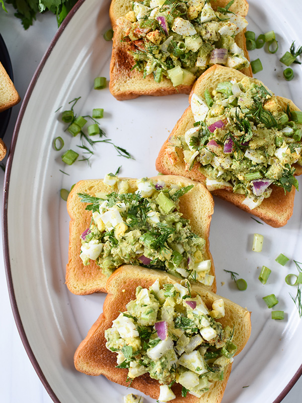 Avocado Egg Salad on Toast
