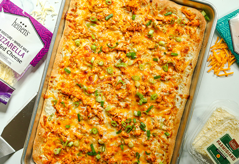 Buffalo Chicken Sheet Pan Pizza