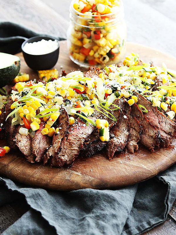 Flank Steak with Corn Salsa