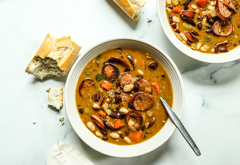 Hearty Smoked Sausage and Bean Soup