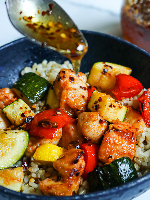 Hot Honey Chicken Bowls 