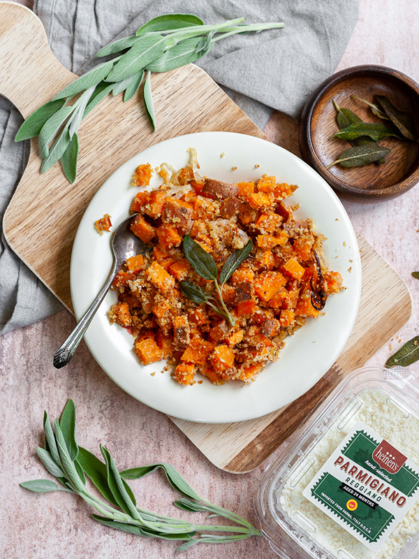Roasted Parmigiano Reggiano Sweet Potatoes