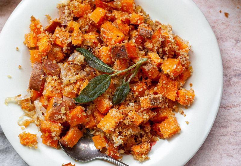 Roasted Parmigiano Reggiano Sweet Potatoes
